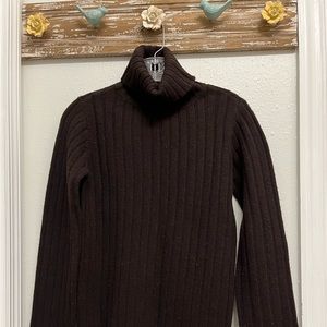 DKNY lambswool turtleneck sweater.